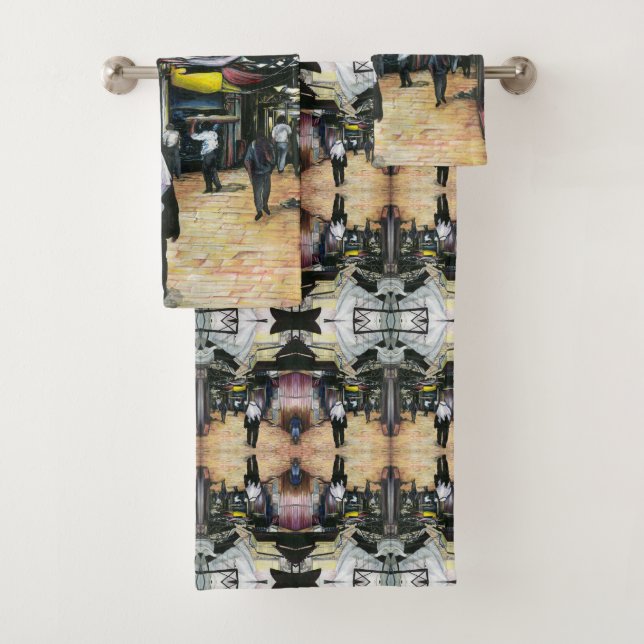 Walk Home through Antiquity, Jerusalem Bath Towel Set (Insitu)