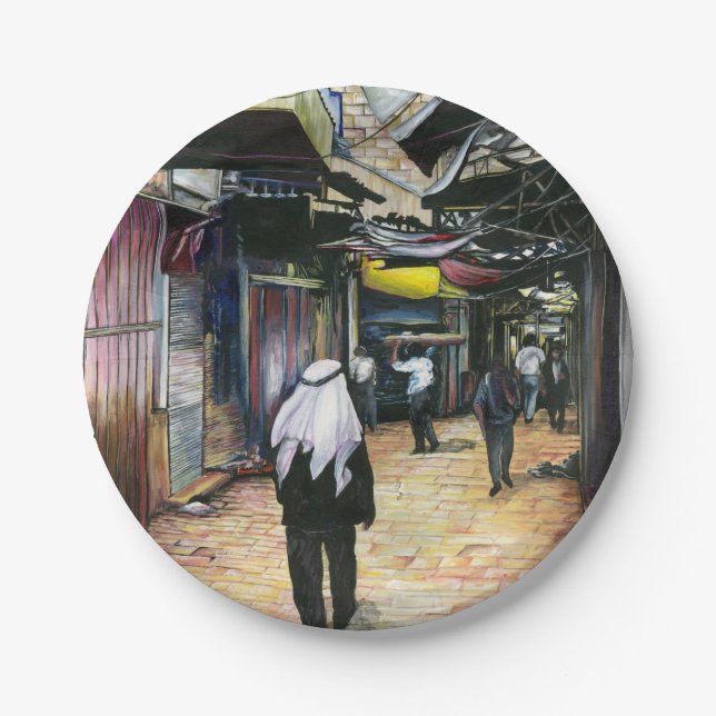 Walk Home through Antiquity, Jerusalem Paper Plates (Front)