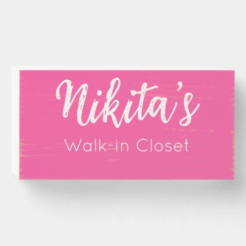 Walk_in Closet Modern Home Art Wooden Box Sign