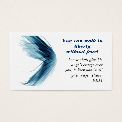 Customizable Walk in Liberty Christian Message Card Business Cards