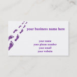 walk in my foot steps business card