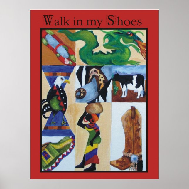 walk in my shoes poster (Front)