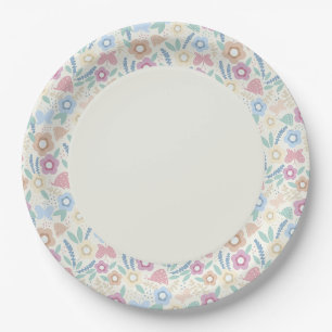 Walk in the Gardens Paper Plate