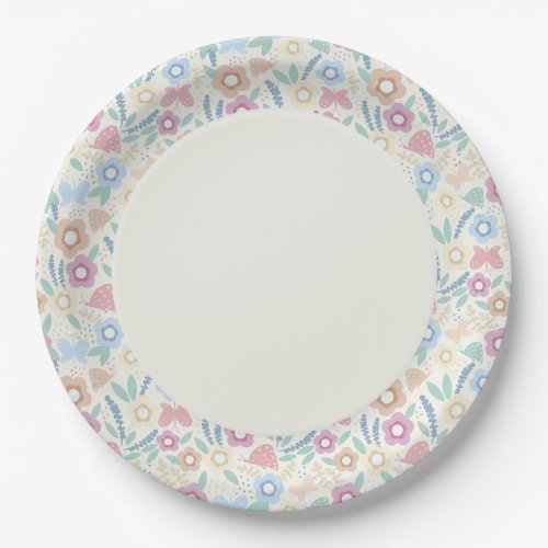 Walk in the Gardens Paper Plate