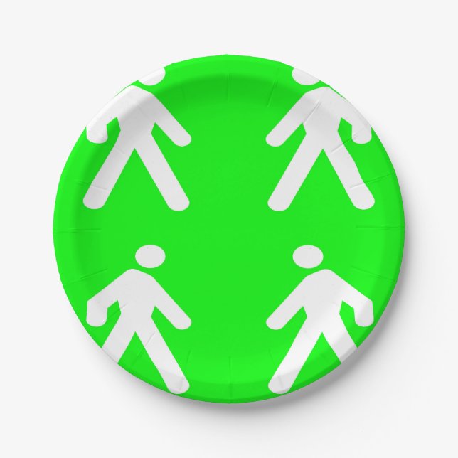 Walk in the green paper plates (Front)