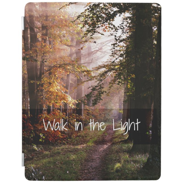 Walk in the Light Bible Verse iPad Smart Cover (Front)