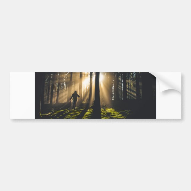 walk in the woods bumper sticker (Front)