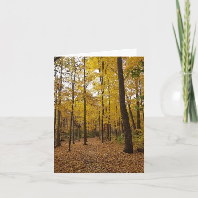 walk in the woods greeting card (Front)