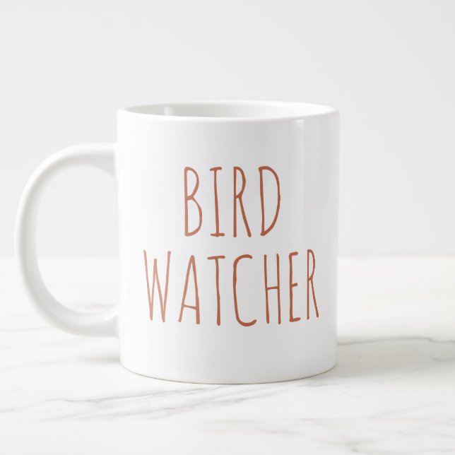 "Walk in the Woods" Simple Modern Farmhouse Giant Coffee Mug (Left)