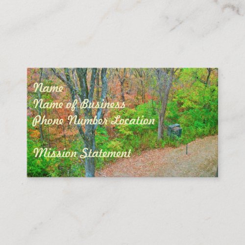 Walk Into The Forest Business Card