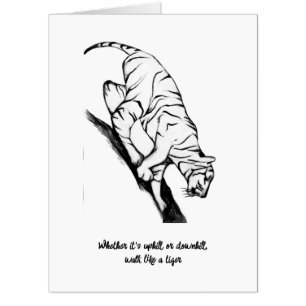 Walk lie a tiger card