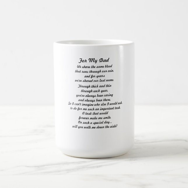 "Walk Me Down the Aisle?" Mug (Center)