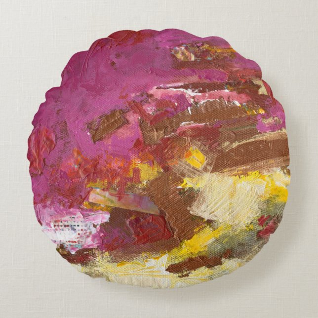 Walk me Through It Round Pillow (Front)