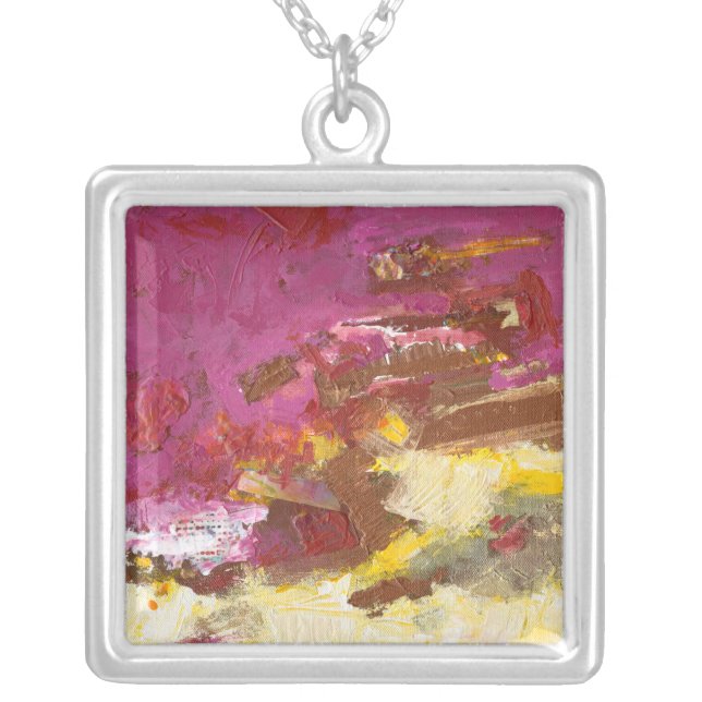 Walk me Through It Silver Plated Necklace (Front)