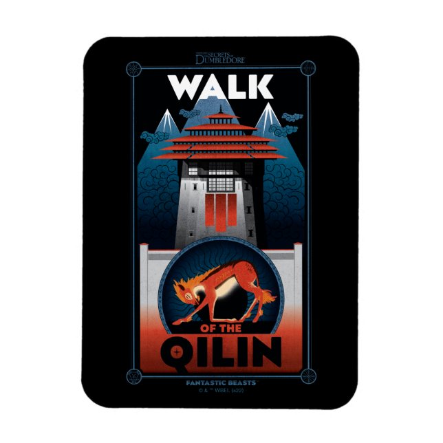 Walk of the Qilin Mountain graphic Magnet (Vertical)
