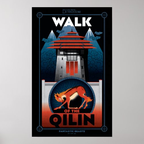 Walk of the Qilin Mountain graphic Poster