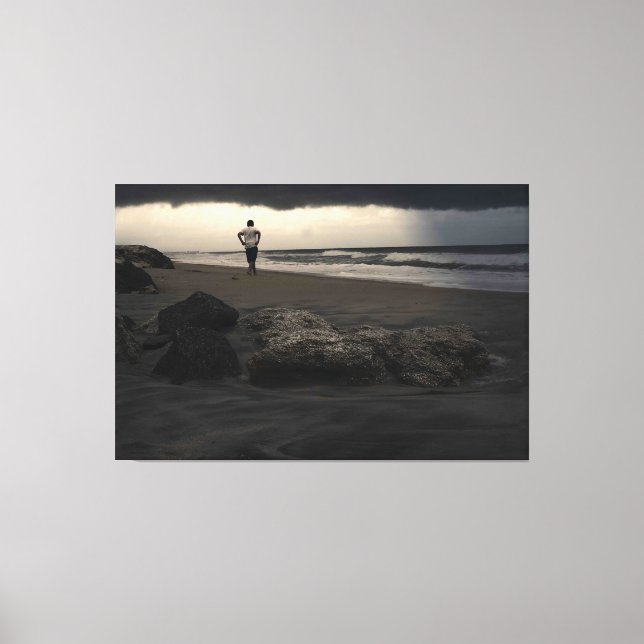Walk On The Beach Canvas Print (Front)
