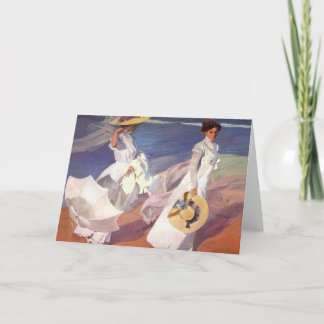 Walk on the Beach Greeting Card