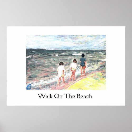 Walk On The Beach Poster