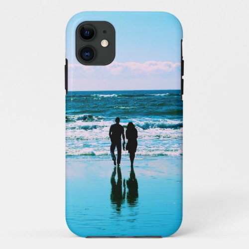 Walk on the Beach Romance Phone Case