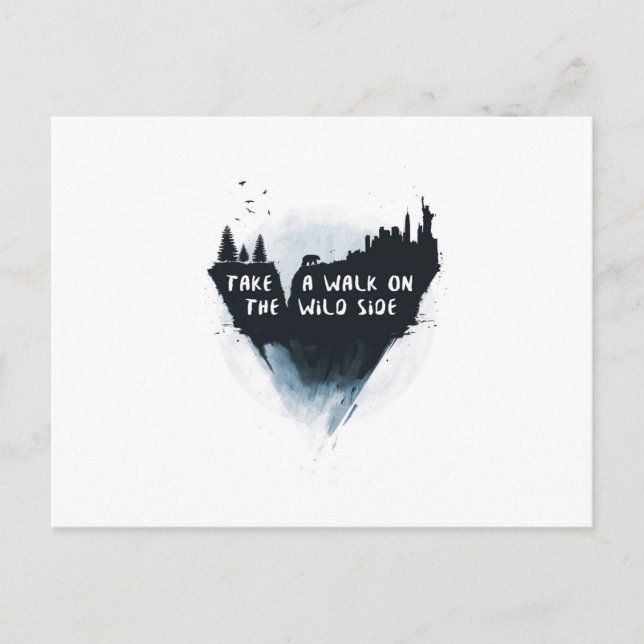 Walk on the wild side postcard (Front)