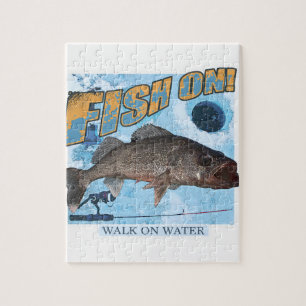 Walk on water walleye jigsaw puzzle