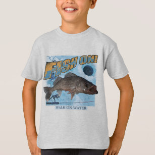 Two Men Ice Fishing Kids T-Shirt