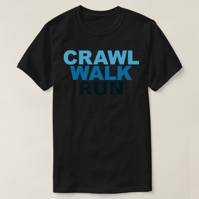 Walk Run Sports Marathon Runners  T-Shirt (Design Front)