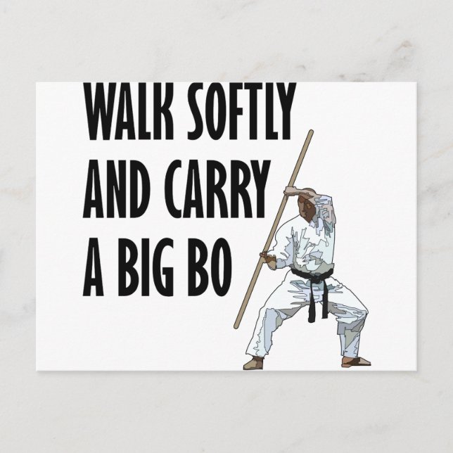 Walk Softly Bo Postcard (Front)