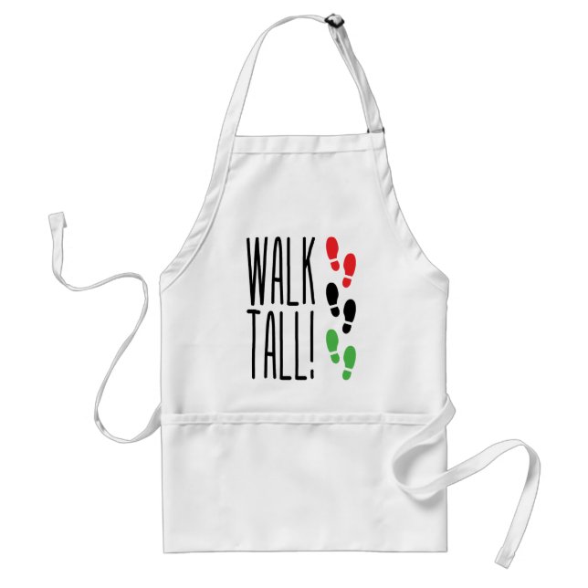 Walk Tall Adult Apron (Front)