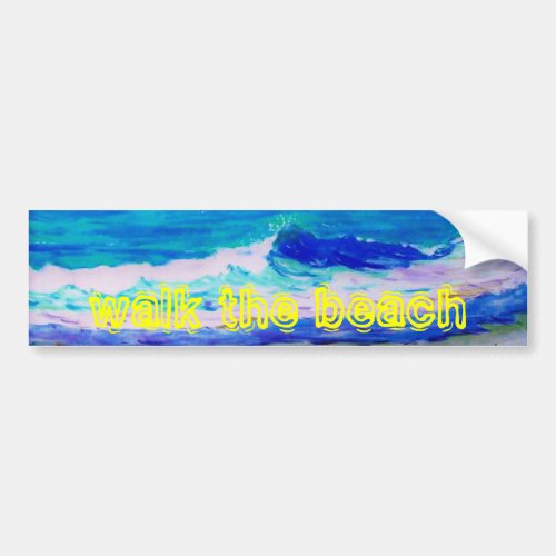 walk the beach bumper sticker