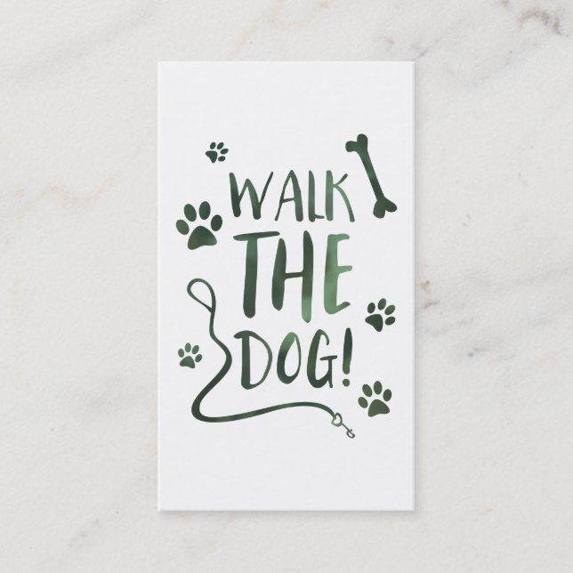 walk the dog business card (Front)