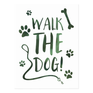 Dog Walking Postcards | Zazzle