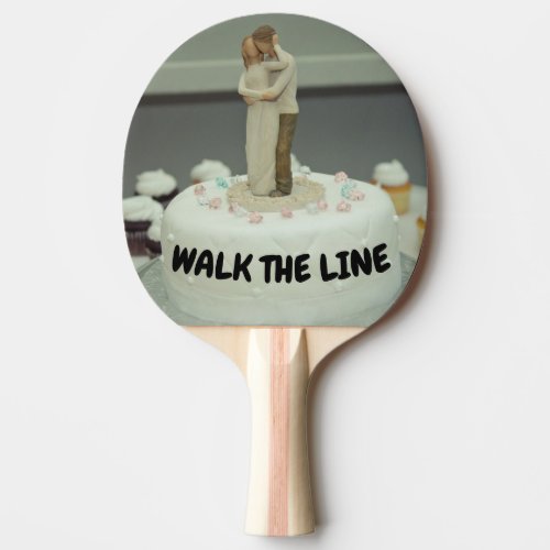 WALK THE LINE WEDDING GIFT PING PONG PADDLES