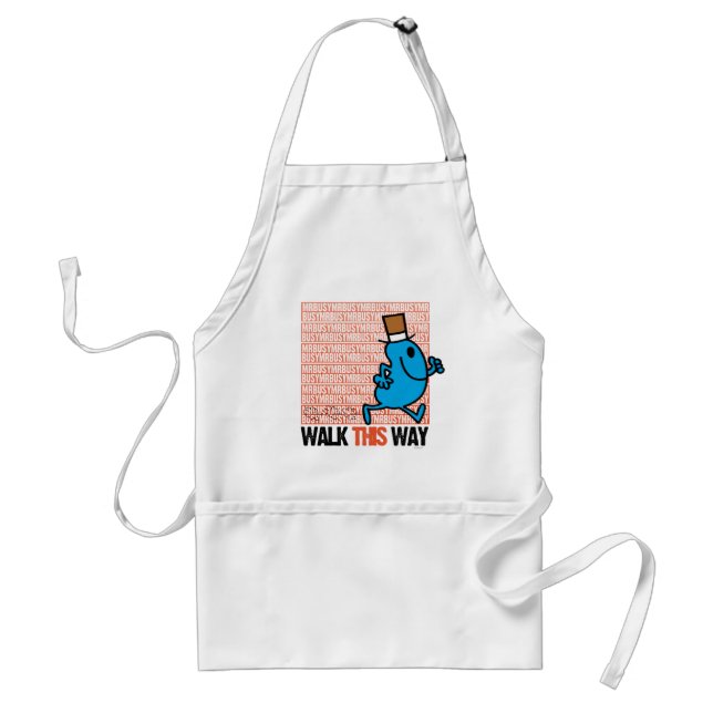 Walk This Way Adult Apron (Front)