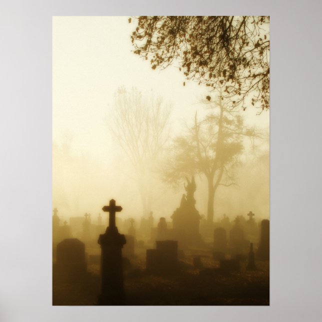 Walk Through The Foggy Graveyard Poster (Front)