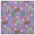 Walk Through the Woods on Medium Purple Fabric