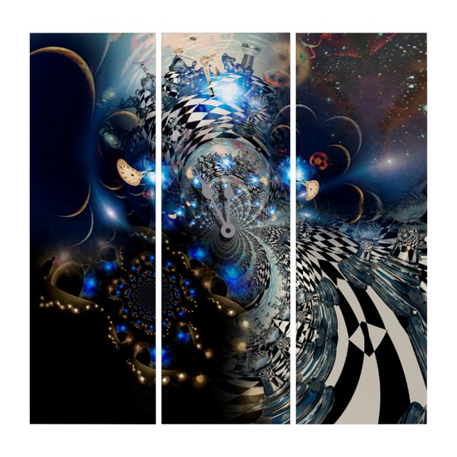 Walk through time and space triptych (Front)