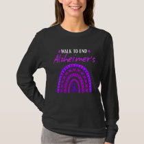 Walk To End Alzheimer Disease Awareness Purple Rai T-Shirt