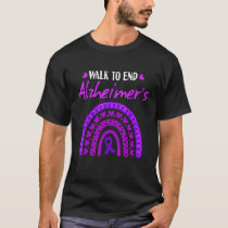 Walk To End Alzheimer Disease Awareness Purple Rai T-Shirt