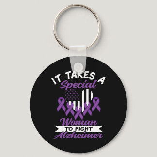 Walk To End Heimer Heimers Awareness 1  Keychain