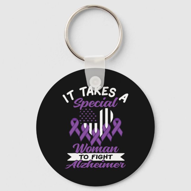 Walk To End Heimer Heimers Awareness 1  Keychain (Front)