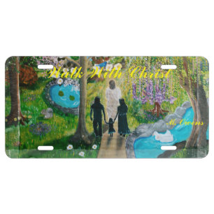 Walk With Christ License Plate