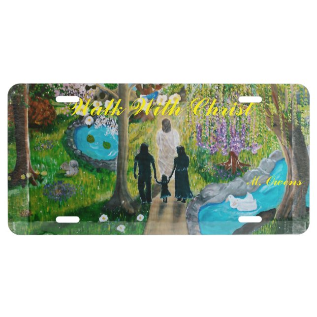 Walk With Christ License Plate (Front)