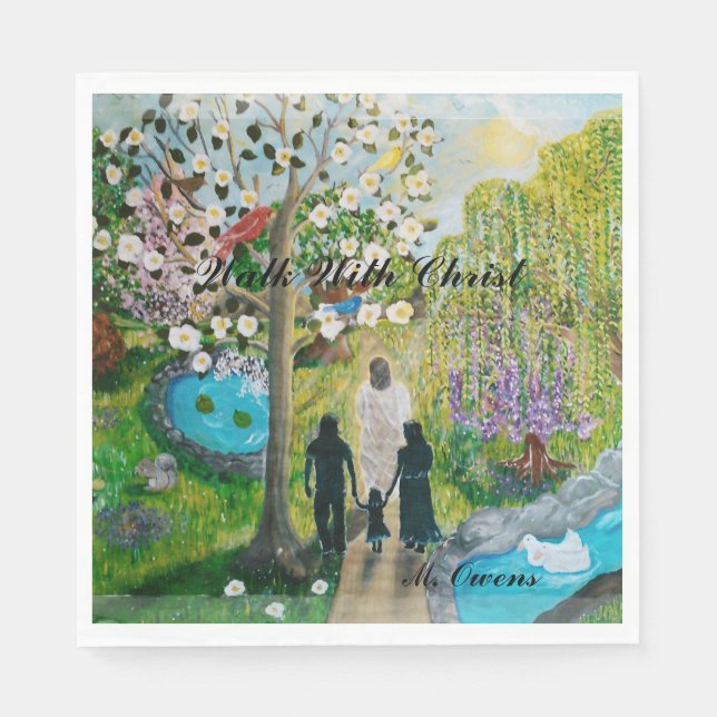 Walk With Christ Napkins (Front)