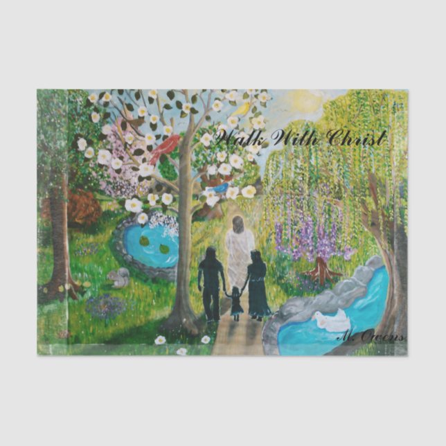 Walk With Christ Tissue Paper (Front)