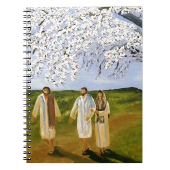 Walk With Jesus Notebook by AnchorOfTheSoulArt at Zazzle