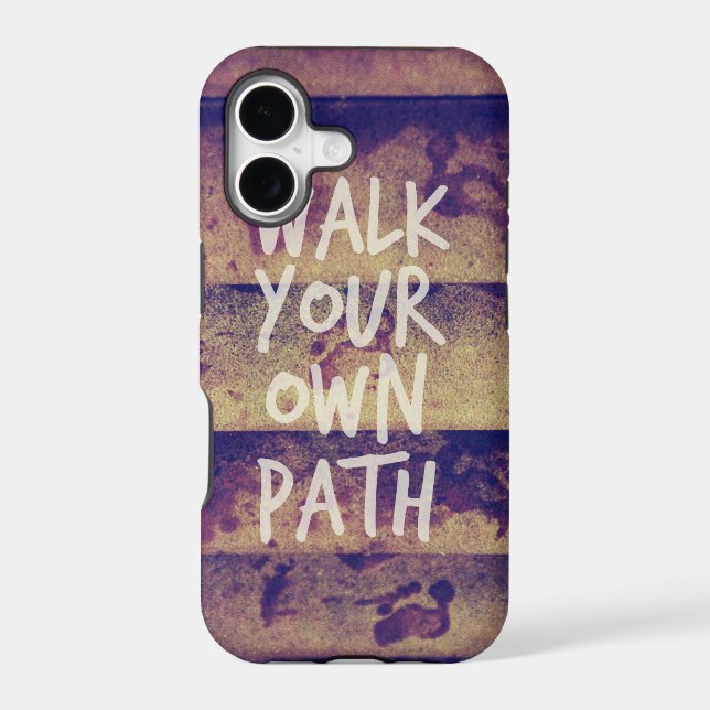Walk Your Own Path Iphone Case (Back)