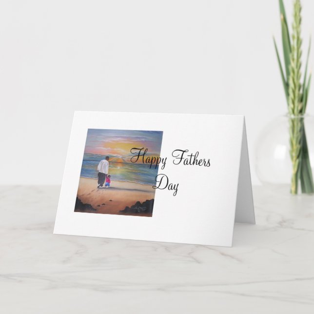 walked with me, Happy Fathers Day Card (Front)