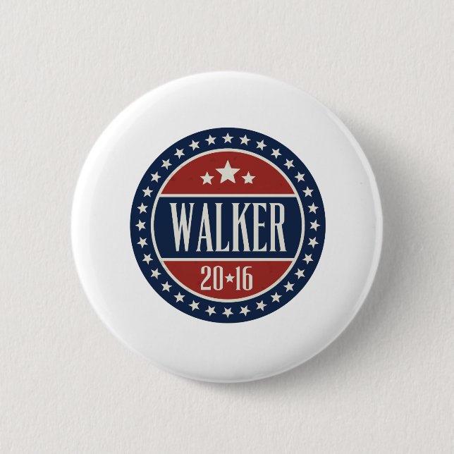 Walker 2016 Badge Stars and Circles Button (Front)